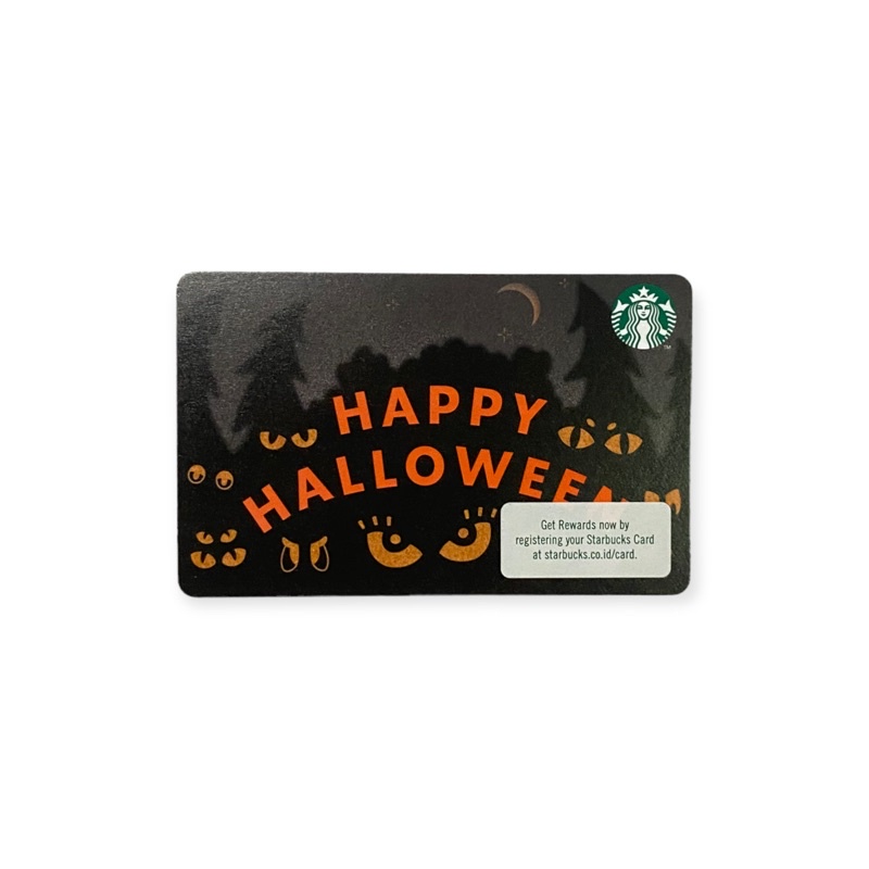 Happy Halloween 2022 Starbucks Card Indonesia Kartu Paper