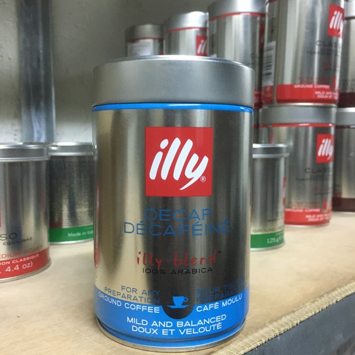 

ILLY DECAF COFFEE / BUBUK KOPI DECAF / DECAFFEINATED CLASSICO 250 GR