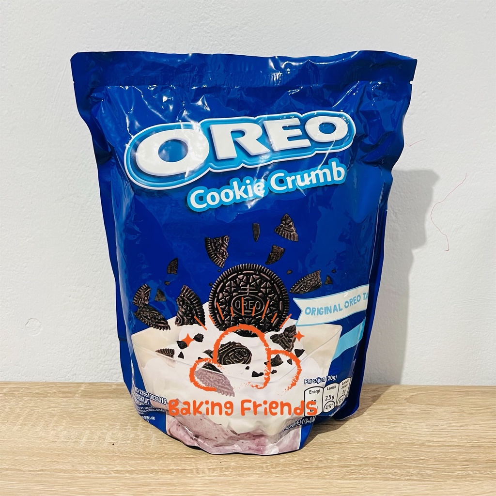 OREO COOKIE CRUMB 1KG/ORIGINAL BISKUIT OREO/KEMASAN BAG ASLI 1 KG