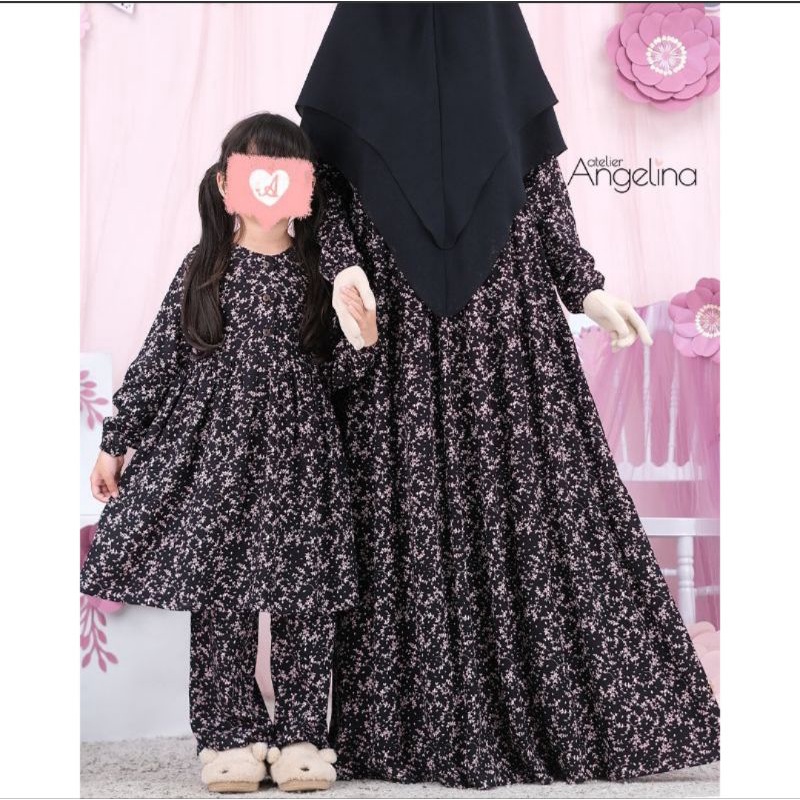 BELLA DRESS GYNURA BLACK ATELIER ANGELINA