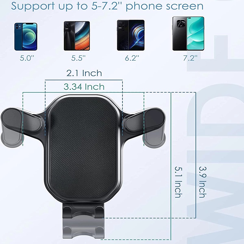 360 ° Bracket Dudukan Handphone Universal Multifungsi Untuk Kisi Ac Mobil