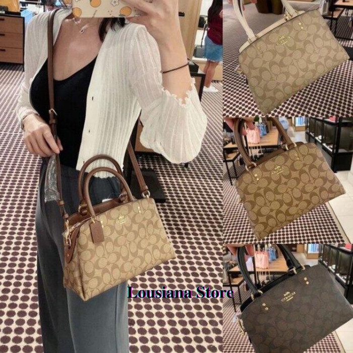 Tas Coach Mini Lillie Carryall In Signature Canvas