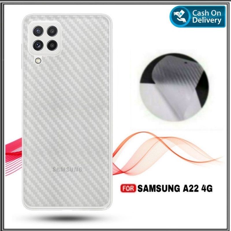 Garskin Carbon Skin Carbon Samsung A22 4G , A22 5G Skin Handphone Best Seller