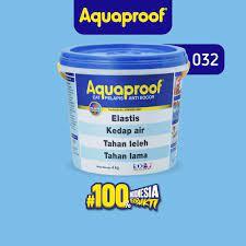 CAT ANTI BOCOR AQUAPROOF PUTIH HITAM TRANSPARAN MERAH COKLAT ABU 1 KG