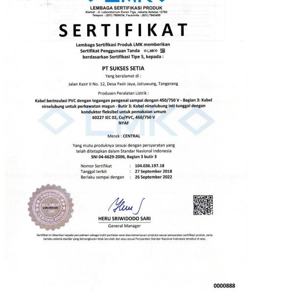 SNI CENTRAL KABEL NYAF 1X35 NYAF 1 x 35 NYAF 35 NYAF 35MM AF 35MM Mtr - Hitam