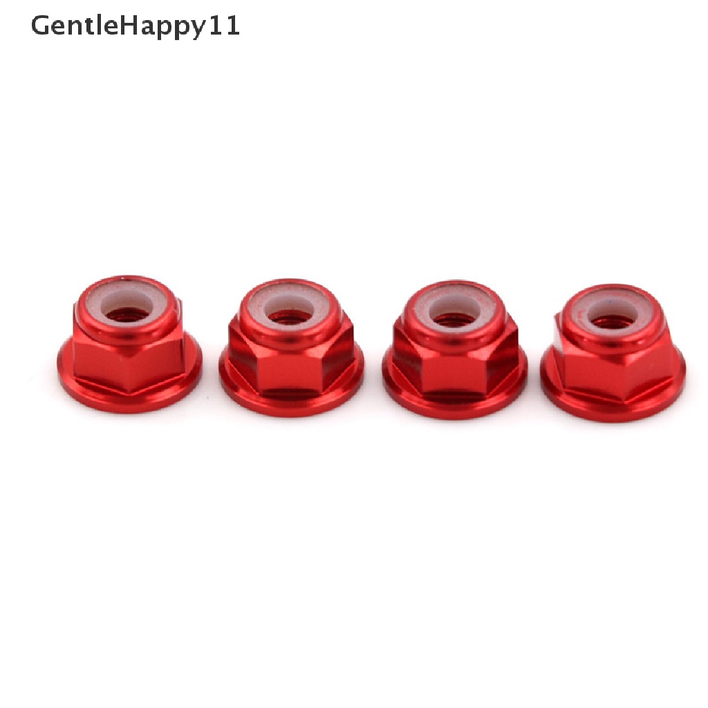 Gentlehappy 4Pcs RC HSP 102049 (02190) Mur Aluminium Nylon M4 Untuk 1:10upgrade Parts id