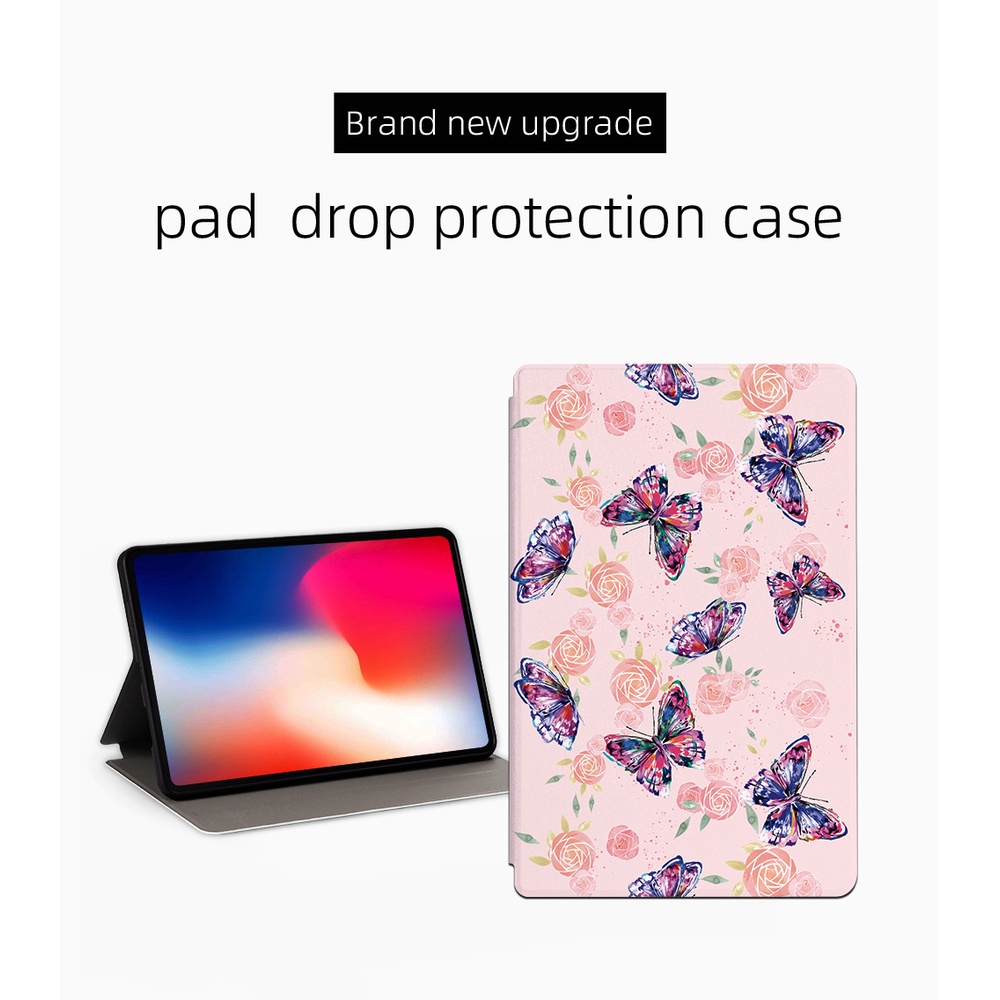 Casing Flip Bahan Kulit Motif Kupu-Kupu Untuk iPad 10 (2022) 10.9 &quot;Gen 10.9&quot; A2757 A2777 Butterfly