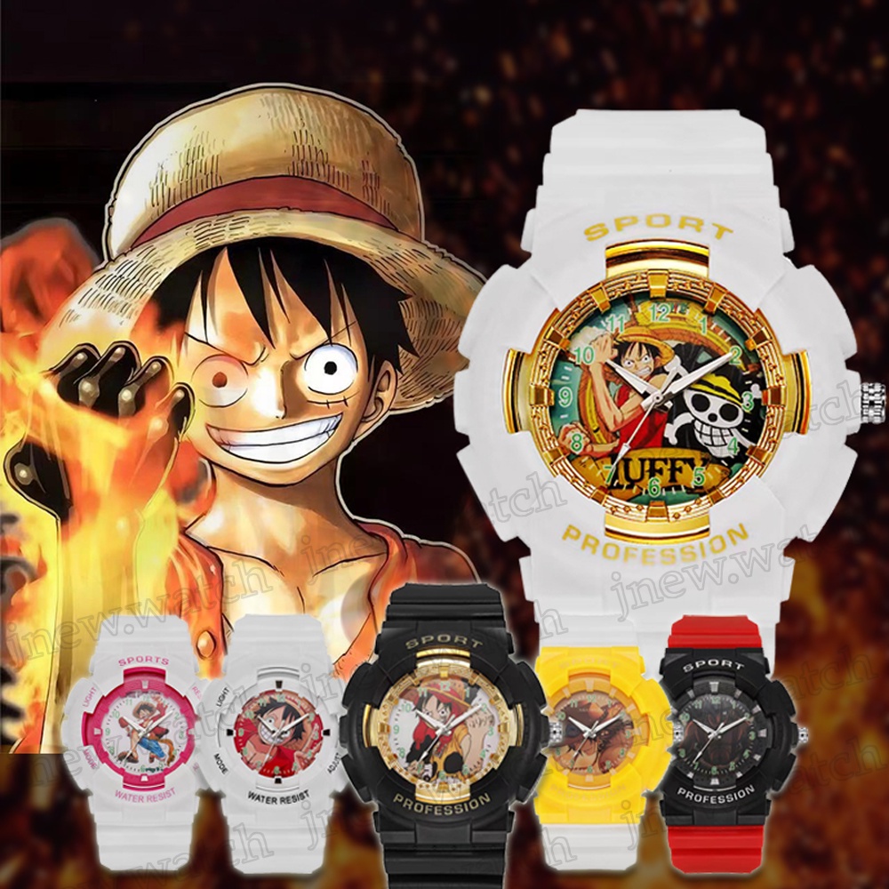 One Piece jam tangan anak laki laki 5 tahun Analog Kid watch Boy Anime Watch Jam Tangan Budak Lelaki Perempuan Kanak Budak Girl Kid Children Luffy