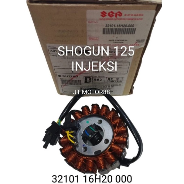 SPUL STATOR KOMPLIT SHOGUN 125 INJEKSI ORIGINAL 32101 16H20 00