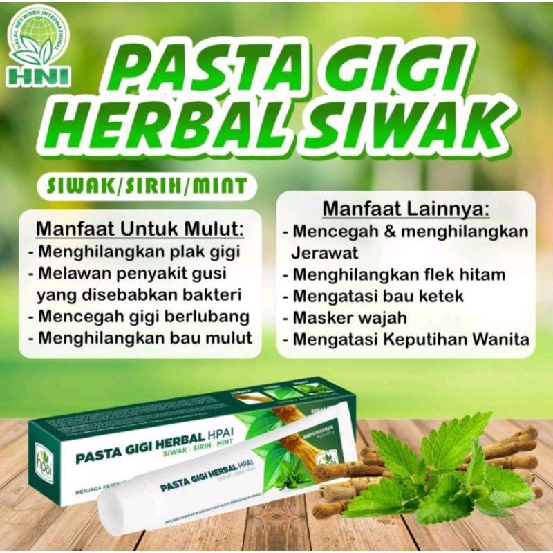 

pasta gigi herbal/siwak herbal/