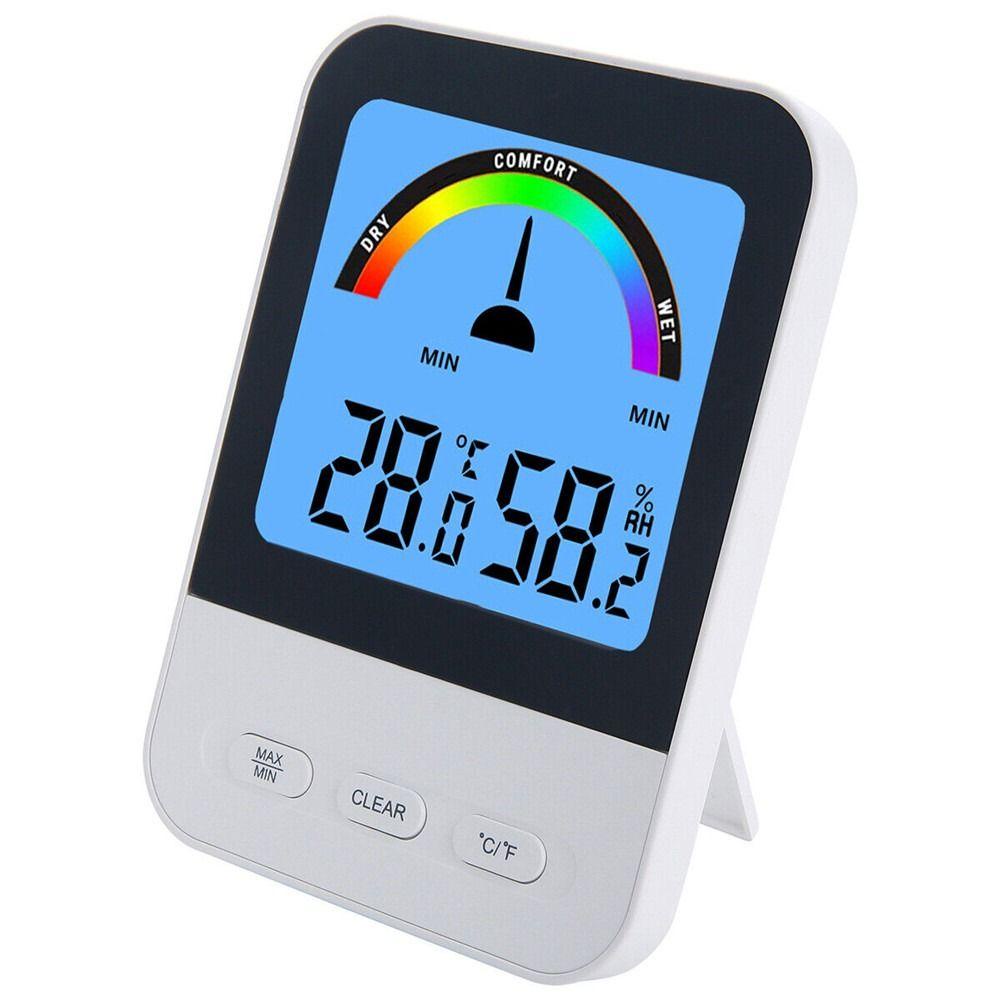 Top Termometer Digital Ruangan Weather Station Pengukur Kelembaban Elektronik Termometer Digital Ruangan