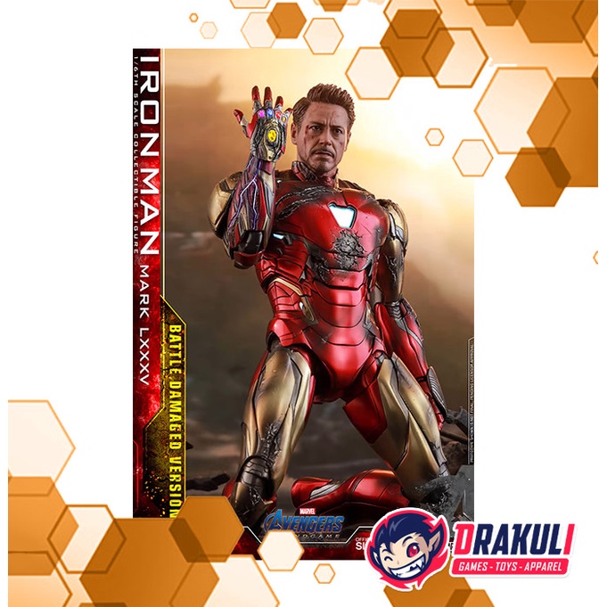 Hot Toys 1/6th Scale Iron-Man Mark 85 (Battle Damaged) BIB