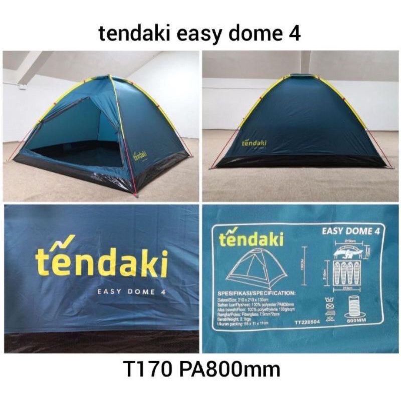 Tenda Tendaki Easy Dome 4/ Tenda Dome Great Outdoor Java 4 Light Original UItralight