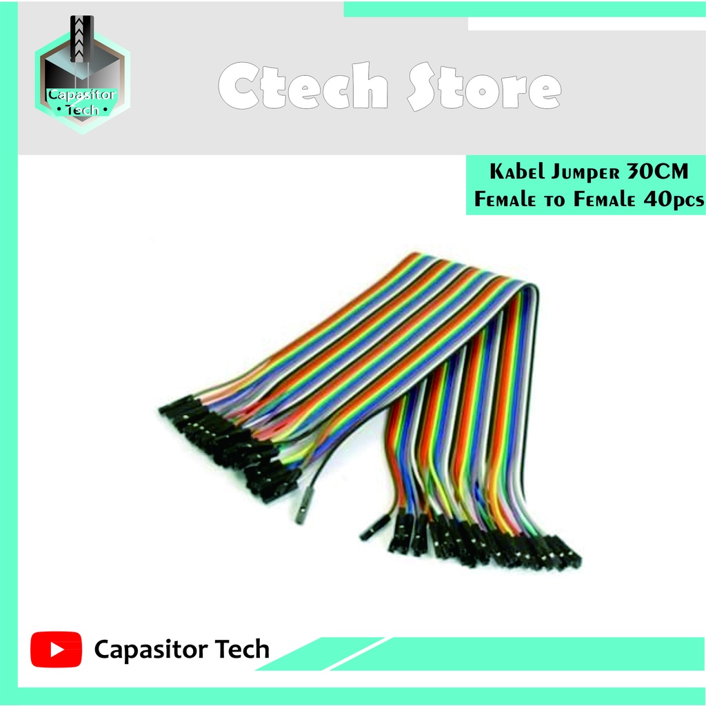 Kabel Jumper Male-Male, Male-Female, Female-Female 30CM Isi 40 Kabel