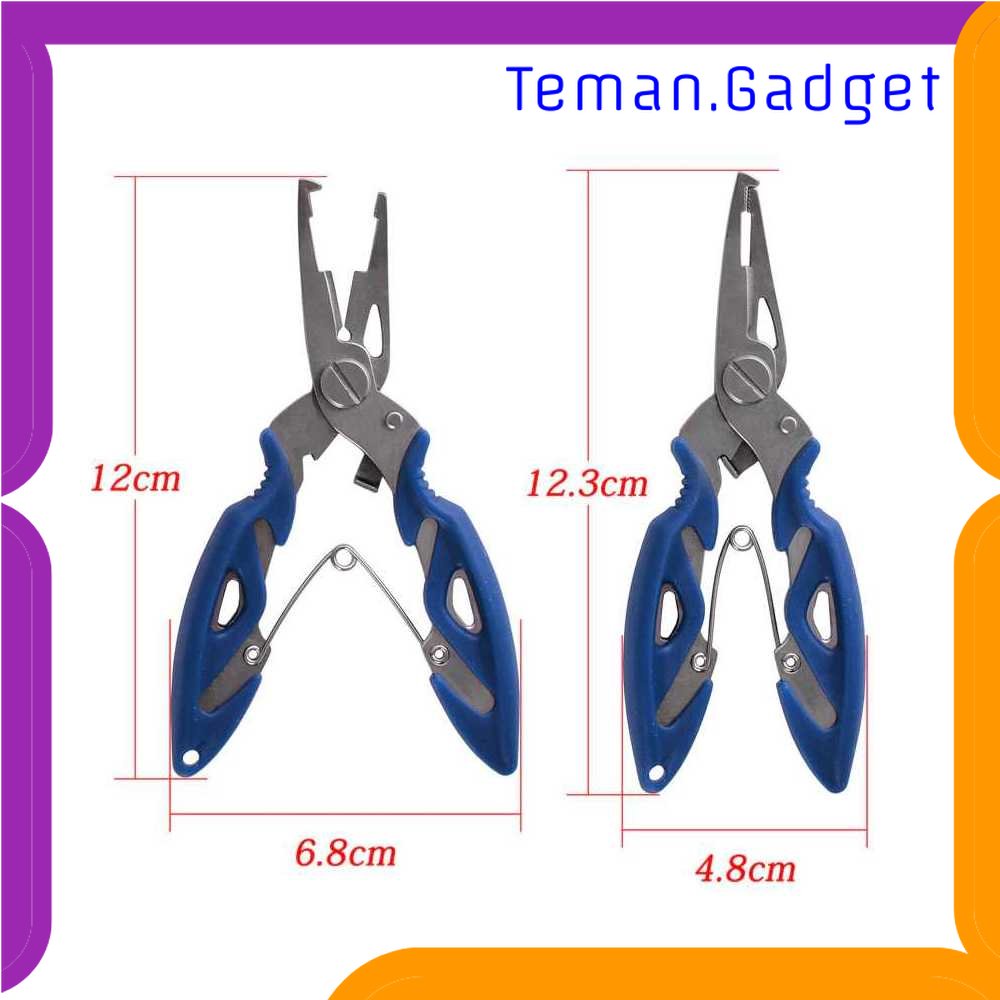 TG-PCN Pesca Tang Kail Pancing Stainless Steel Hook Remover with Carabiner - J1353