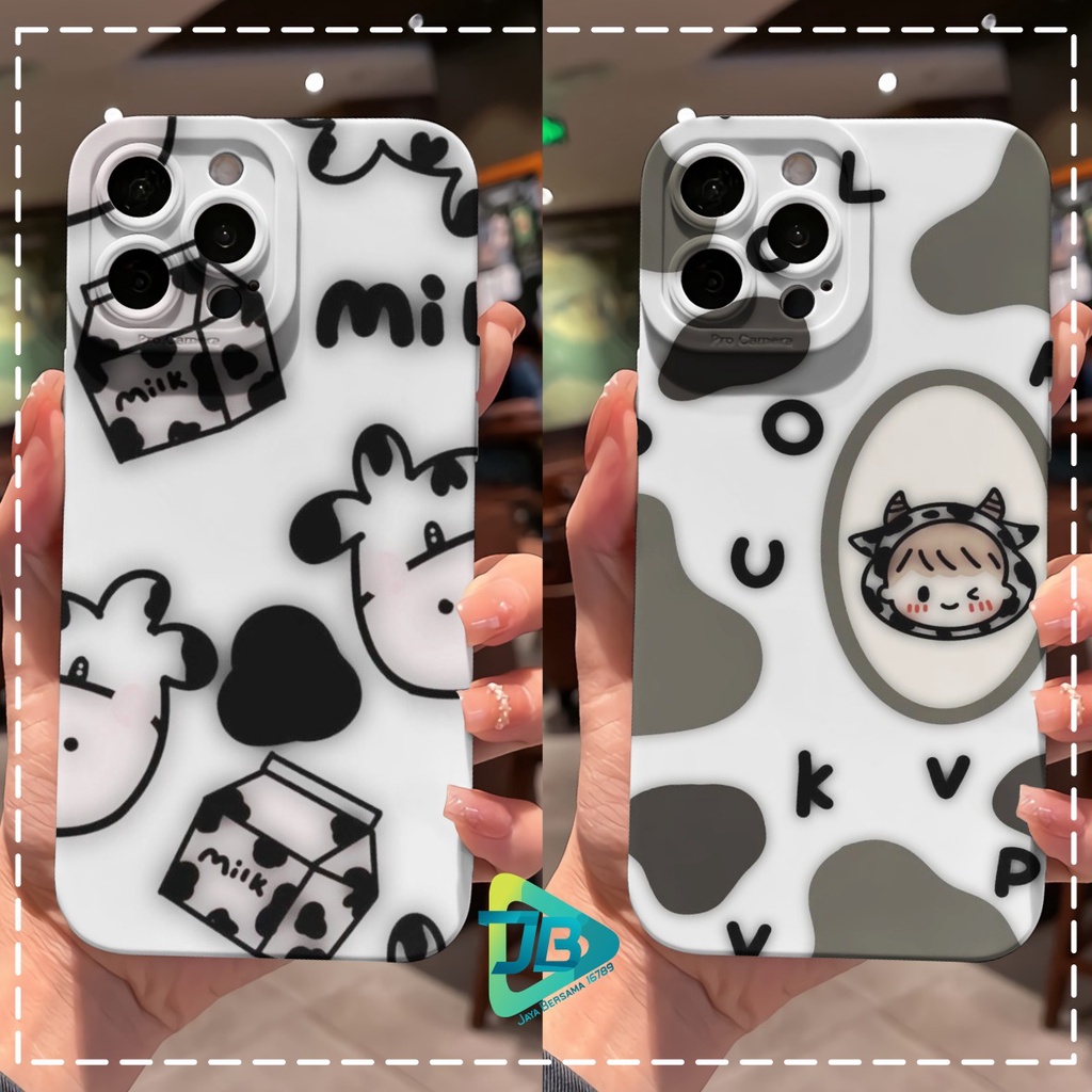 CUSTOM CASE SOFTCASE SILIKON PROCAMERA COW CUSTOM OPPO REALME VIVO XIAOMI SAMSUNG INFINIX IPHONE FOR ALL TYPE JB6248