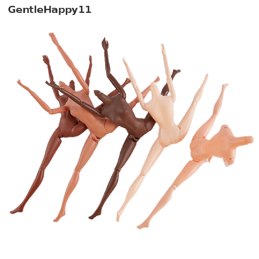 Gentlehappy 11sambungan Bergerak Boneka Afrika Nude Tubuh Kulit Hitam Anak Pretty Girl Toy Gift id