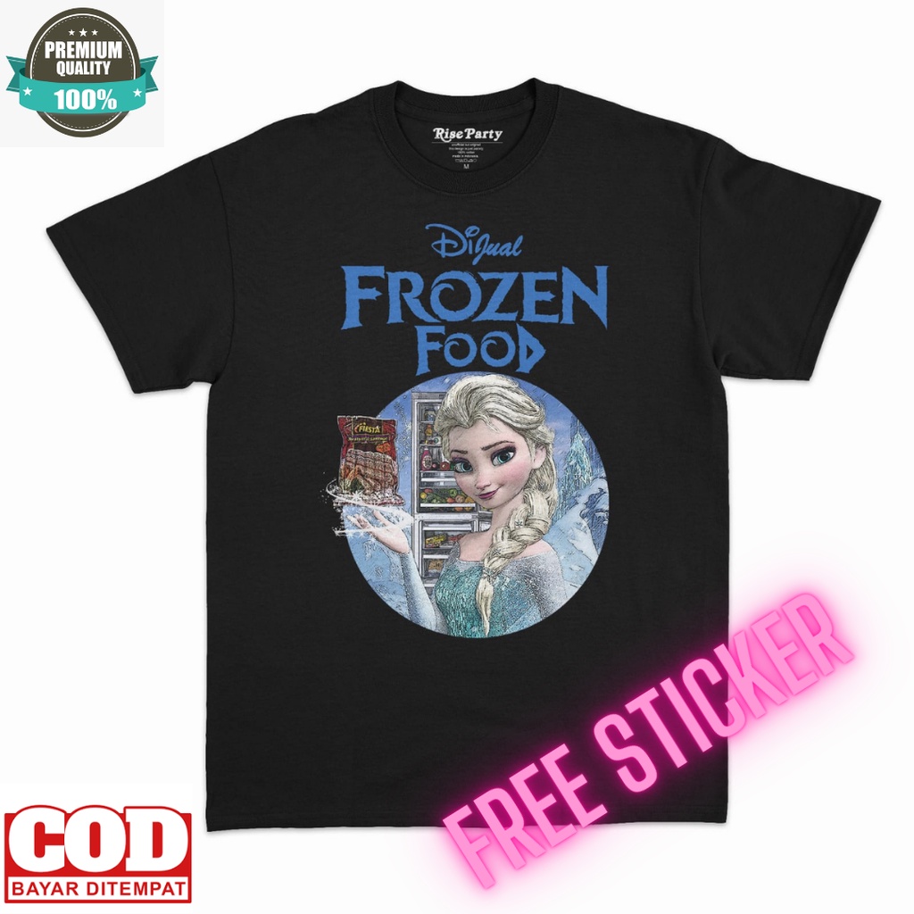 T-SHIRT PARODI FROZEN INTO FROZZEN FOOD BY RISE PARTY | FREE STICKER