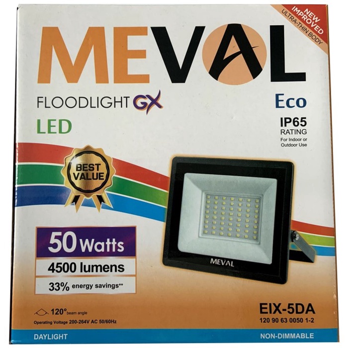 Lampu sorot meval 50 Watt floodlight 50W Meval 50Watt sorot outdoor flood light