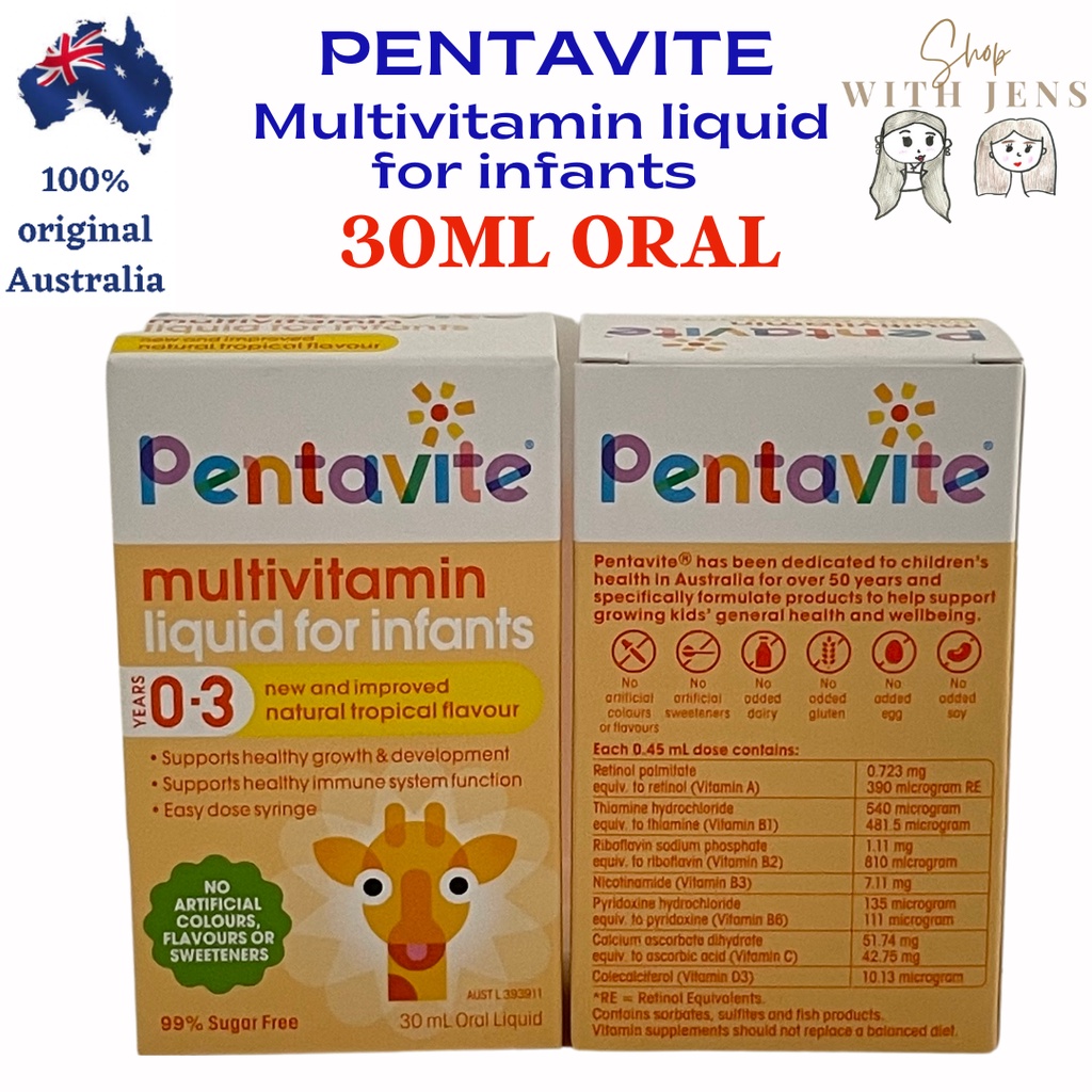Jual Pentavite Multivitamin Liquid for Infants 30ml Shopee Indonesia