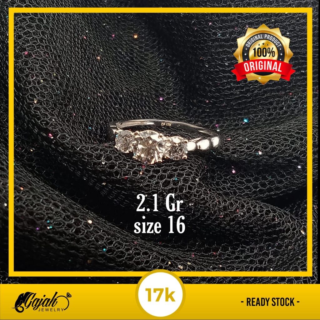 Cincin emas 17K - 2.1 gr kadar 750 - 4012