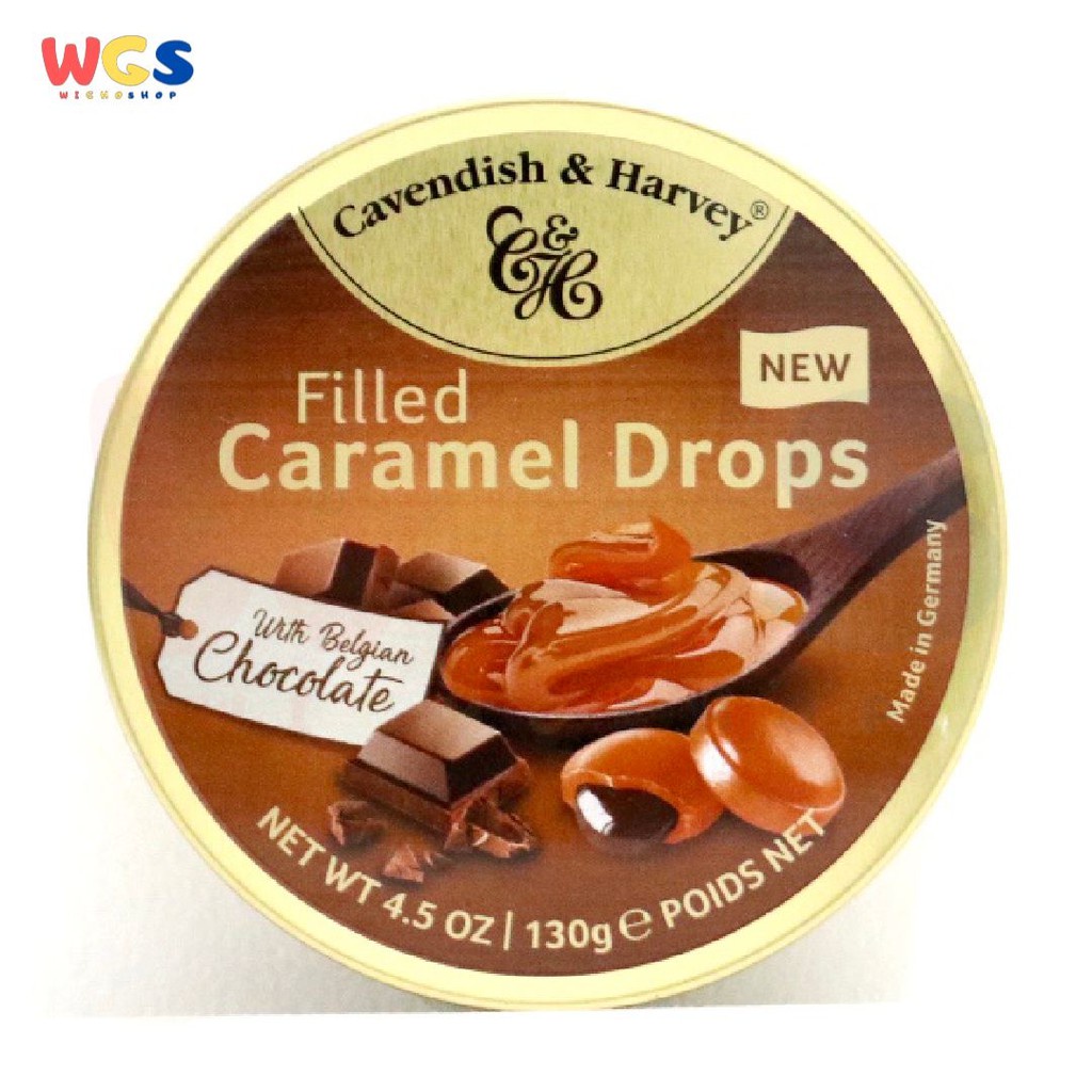 Permen Cavendish &amp; Harvey Caramel Fill With Belgian Choco Drops Candy 130g