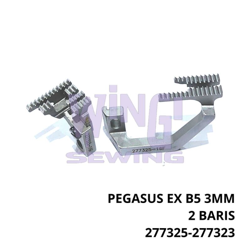 277325 277323 PEGASUS EX Gigi Benang 5 3MM 2 BARIS Mesin Jahit Obras