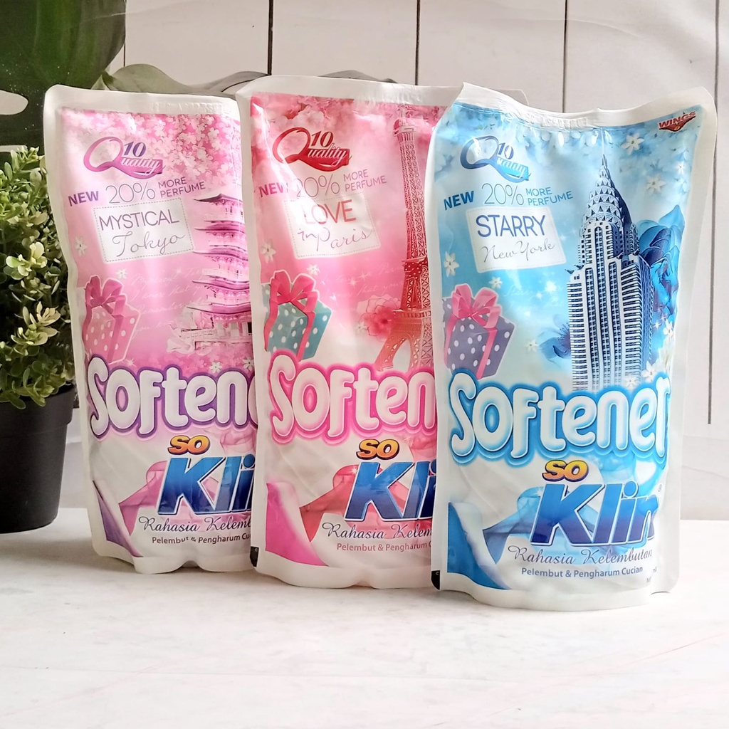 So Klin Softener Pelembut Pouch 850/900ml