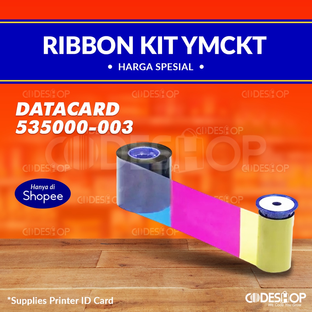 Ribbon Datacard YMCKT PN: 535000-003 (POLRI)