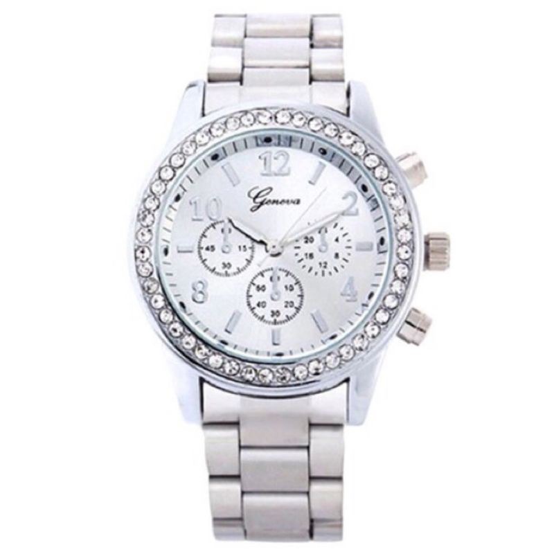 (Grosir)Jam Tangan Wanita GNV mata” Belian Strap Rantai/stell