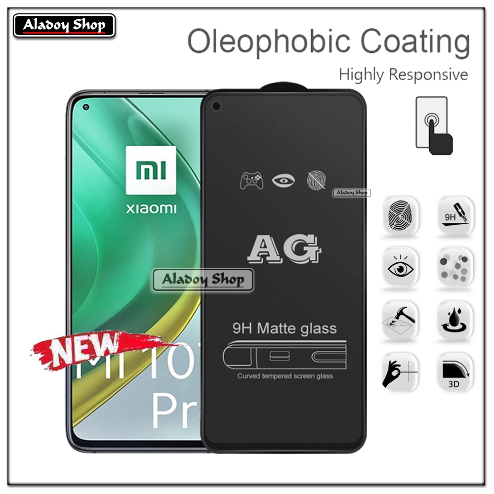 Xiaomi MI 10T/10T Pro PAKET 2IN1 Tempered Glass Matte Anti Glare Full Layar dan Tempered Glass Kamera