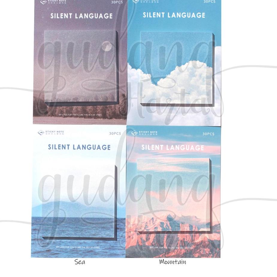 

ち Sticky Notes Sky Sea Mountain Langit Lucu Memo DIY Scrapbook GH 301040 ㄱ