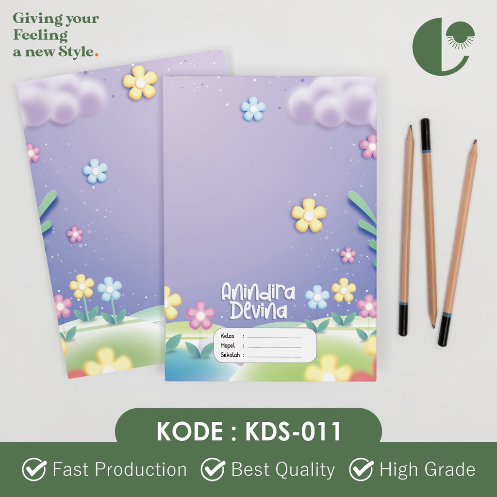

Sampul Buku Custom | Sampul Aesthetic | Sampul Custom Nama | Free Desain - KDS-011
