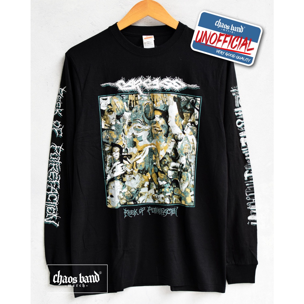 CARCASS - REEK OF PUTREFACTION (Long Sleeve - Back Print) Kaos Band
