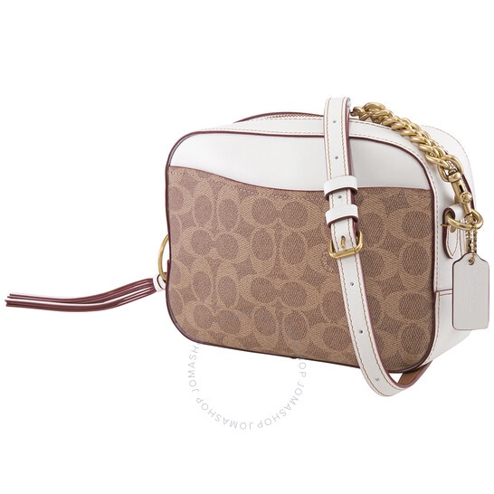 Jual Coach Camera Bag Chalk Gold In Signature Canvas ORIGINAL Shopee