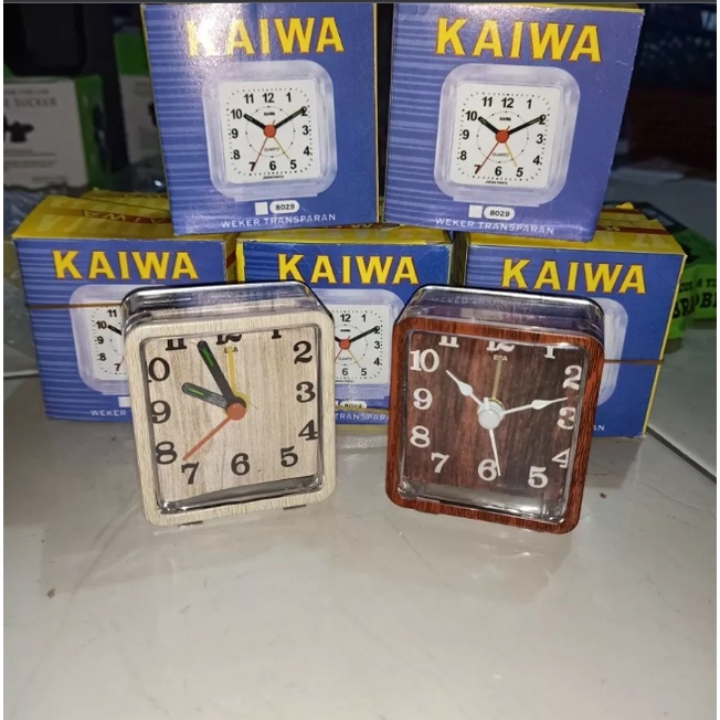 Jam Weker transparan Kotak Mini / Jam Meja Beker alarm |cunvalla