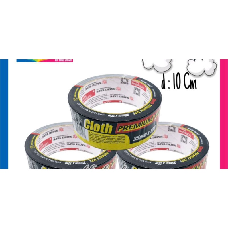 

Lakban Hitam Nachi 35 mm x 12 m