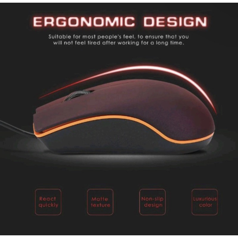 Mouse Unitech Murah M20 Optical USB Mouse