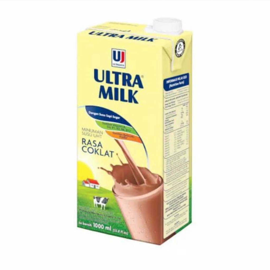 

Minuman Kemasan Susu Uht Ultra Milk 1000 Ml Rasa Cokelat Dan Full Cream By Damo Shop
