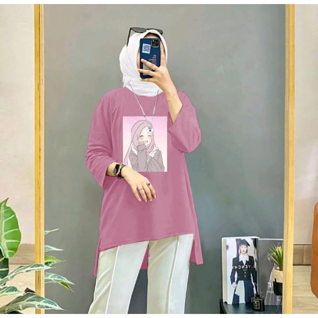 BAJU ATASAN ENJOY TUNIK JUMBO XXL~TERBARU BAJU OVERSIZE WANITA KEREN MASA KINI DAN TERLARIS