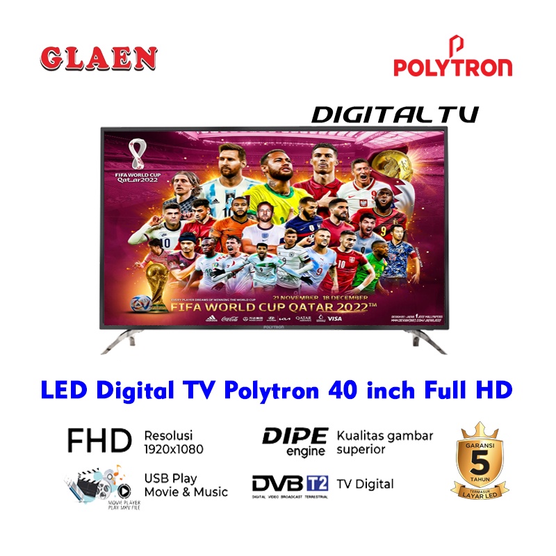 LED Polytron Digital TV 40 inch Full HD PLD 40V8953 | Tv Polytron 40 inch Digital TV