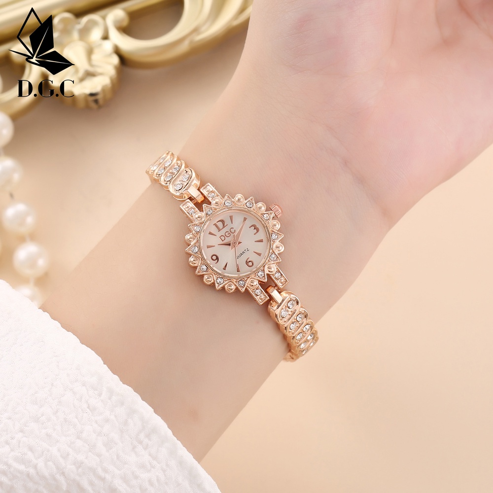 COD✅Jam Tangan Wanita Cewek Segi Full Stainless Aktif Diamond Quartz Import Fashion W242