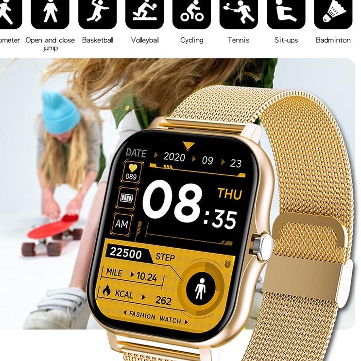 Langsung Order Aolon Q13 Smart Watch DIY Watchface Custom Dial Music Control Function Bluetooth Call