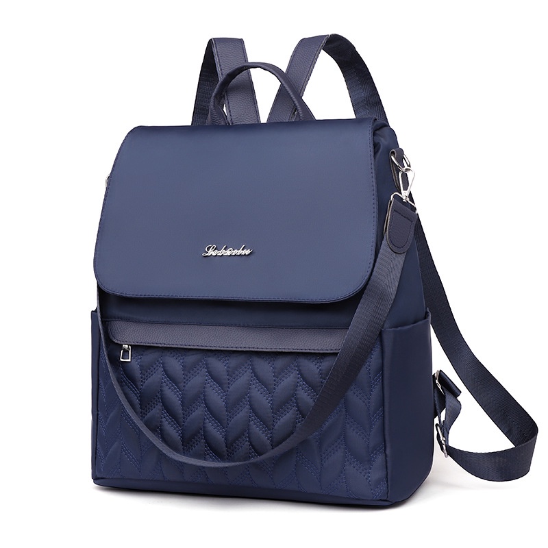 TAS RANSEL WANITA BACKPACK IMPORT ANTI AIR NAVY HAROGA PREMIUM PUNGGUNG REMAJA SEKOLAH KULIAH KERJA GENDONG FASHION KEKINIAN TA693N1 KOREA BRANDED BATAM