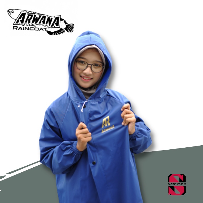 Jas Hujan Stelan Baju dan Celana Pria dan Wanita Bahan full Karet PVC 0,25 Tebal dan elastis Anti Rembes Garansi Original