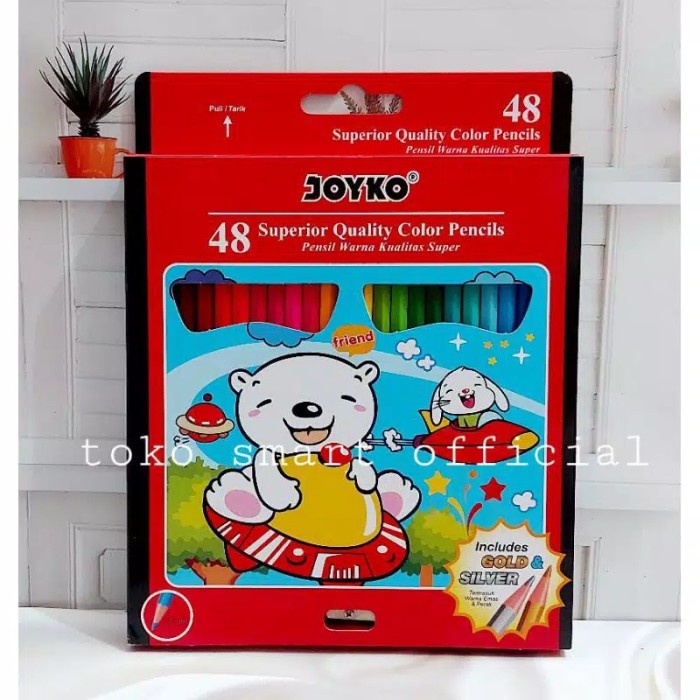 

[COD AKTIF] Color Pencil / Pensil Warna Joyko CP-48PB / 48 Warna