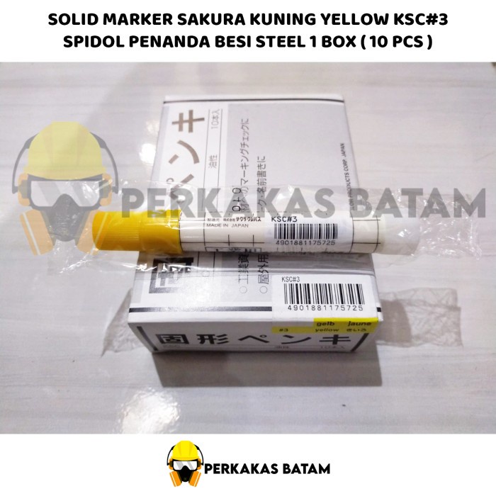 

Solid Marker Sakura KUNING 1 BOX KSC#3 Spidol Penanda BESI STEEL BAJA