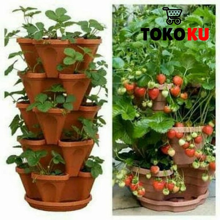 Pot Pot Bunga Gantung Susun 5/Pot Tanaman Unik/Pot Gantung Murah/Pot Unik