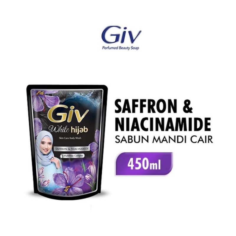 giv saffron&niacinamide sabun cair 450ml