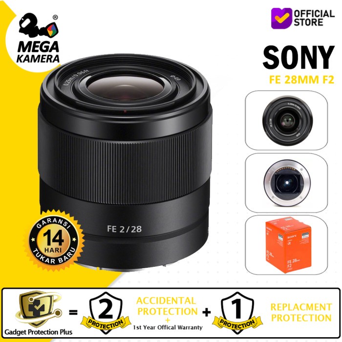 Sony Lens FE 28mm F2 (FullFrame) - Lensa Sony